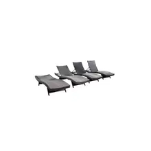 Product image of Billur Outdoor Resin Chaise Lounge Set of Four