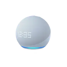 Product image of Echo Dot (5th Gen) with clock