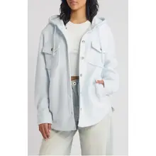 Product image of Thread & Supply Hooded Fleece Shacket