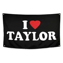 Product image of I Love Taylor Poster Flag