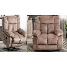 Product image of CANMOV Power Lift Recliner Chair for Elderly- Heavy Duty and Safety Motion Reclining Mechanism-Antiskid Fabric Sofa Living Room Chair with Overstuffed Design, Camel