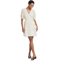 Product image of Balloon Short Sleeve Mini Wrap Dress 