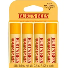 Product image of Burt's Bees Beeswax Lip Balm, 4 Pack