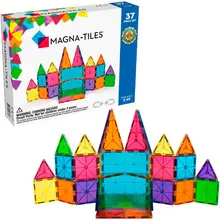 Product image of Magna-Tiles Clear Colors 37 Piece Set