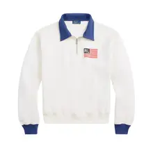 Product image of  Polo Ralph Lauren Flag Fleece Quarter-Zip Sweatshirt