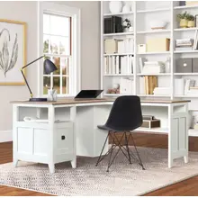 Product image of Three Posts Mirabel L-Shaped Executive Desk