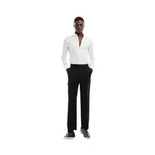 Product image of Asos Design Formal Skinny Fit Oxford Shirt with double cuff