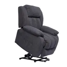 Product image of Polar Aurora Power Lift Massage Recliner Chair for Elderly Heated Fabric Recliner Ergonomic Lounge Vibratory Massage Function/Heating/Remote Control for Living Room(Grey)