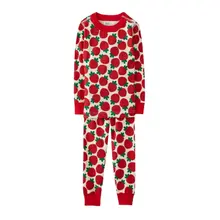 Product image of Hanna Andersson Strawberry Print Long John Pajama Set