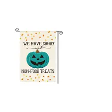 Product image of Teal Pumpkin Jack-O'-Lantern Garden Flag