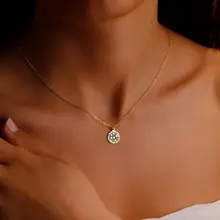 Product image of Dainty Disco Ball Necklace in 925 Sterling Silver