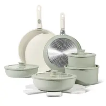 Product image of Carote 17-Piece Nonstick Cookware Set with Detachable Handle