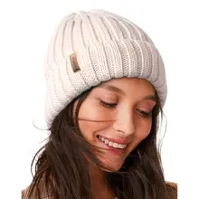 Product image of Winter Hats for Women Fleece Lined Beanie Knit Chunky Womens Snow Cap