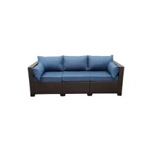 Product image of Rattaner Three-Seat Patio Wicker Sofa