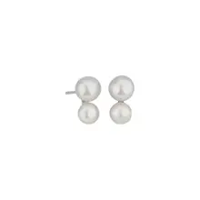 Product image of Double Freshwater Cultured Pearl Stud Earring