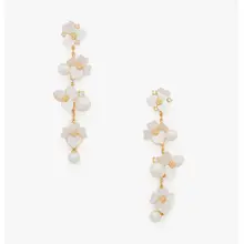 Product image of Precious Pansy Statement Linear Earrings