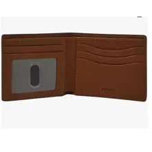 Product image of Fossil Men's Derrick Leather Bifold Front Pocket Wallet