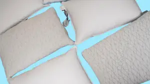 Pillows on a blue background