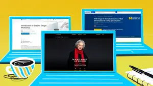 Snapshots of the best online learning platforms available today. From left to right: LinkedIn Learning, MasterClass, Coursera.