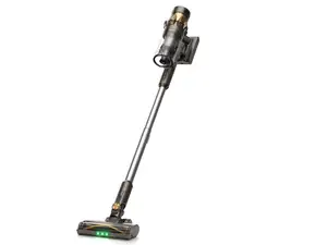 Yaber H20 cordless vacuum being used on carpet to pick up various debris.