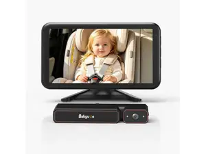 Babyvue Wireless Baby Car Monitor mounted on a dashboard.