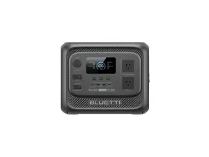 Closeup shot of the Bluetti Elite 300 with multiple chargers plugged into different ports