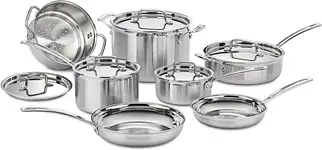 Product image of Cuisinart MCP-12N Stainless Steel 12-Piece Cookware Set