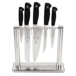 Product image of Mercer Culinary Genesis 6-Piece Forged Knife Block Set, Tempered Glass Block