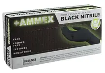Product image of Ammex Professional Series Black Nitrile Gloves