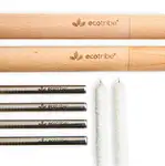 Product image of EcoTribe Stainless Steel Metal Drinking Straws