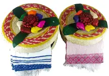 Product image of Jacq & Jürgen Tortillero & Pancake Handwoven Basket & Handloomed Tortilla Cloth