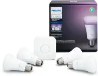 Product image of Philips Hue White and Color Ambiance A19 Starter Kit (Gen 3)