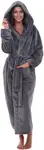 Product image of Alexander Del Rossa Women's Plush Fleece Robe with Hood