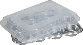 Product image of Nordic Ware Naturals 12 Cavity Muffin Pan with High-Domed Lid