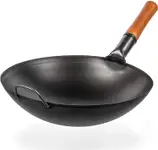 Product image of Yosukata 14" Black Carbon Steel Wok Pre-Seasoned