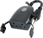 Product image of Enbrighten Outdoor Plug-In 2-Outlet WiFi Smart Switch