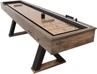 Product image of American Legend Kirkwood 9’ LED Light Up Shuffleboard Table with Bowling
