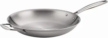 Product image of Tramontina 12 in Tri-Ply Clad Stainless Steel Fry Pan w/Helper Handle