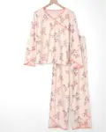 Product image of Garnet Hill Asian Wrap Organic-Cotton Pajamas