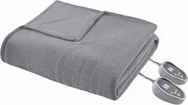 Product image of Beautyrest Ribbed Microfleece Heated Blanket