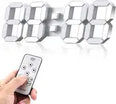 Product image of Wise Tiger 3D LED Wall Clock with Remote Control