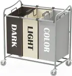 Product image of Simple Houseware Heavy Duty 3-Bag Laundry Sorter 