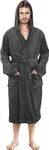Product image of NY Threads Men’s Hooded Fleece Robe