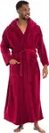 Product image of Alexander Del Rossa Men’s Fleece Robe with Hood