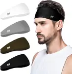 Product image of Poshei Mens 4 Pack Sports Head bands 