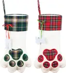 Product image of Plaid Paw Christmas Stockings for Pets