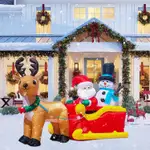 Product image of Mumtop Inflatable Santa Claus on Sleigh with Reindeer