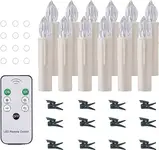 Product image of JOSU Battery Operated Flameless Taper Christmas Candles