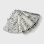 Product image of Gray Faux Fur Christmas Tree Skirt