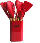 Product image of Purelis Red Silicone Cooking Utensils Set